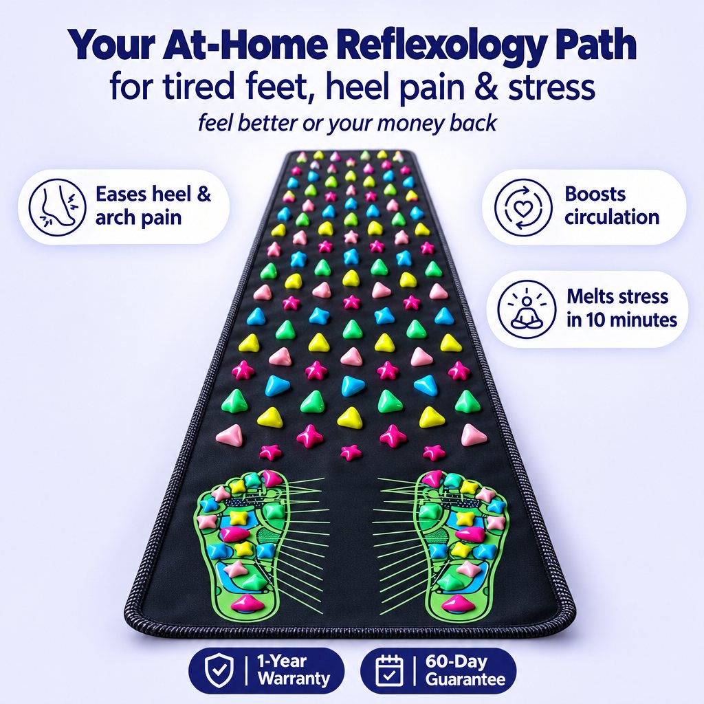 Plantra reflexology foot mat, the at-home reflexology path