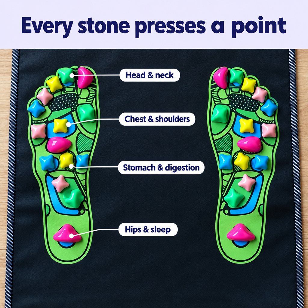 Reflex map printed on the Plantra path