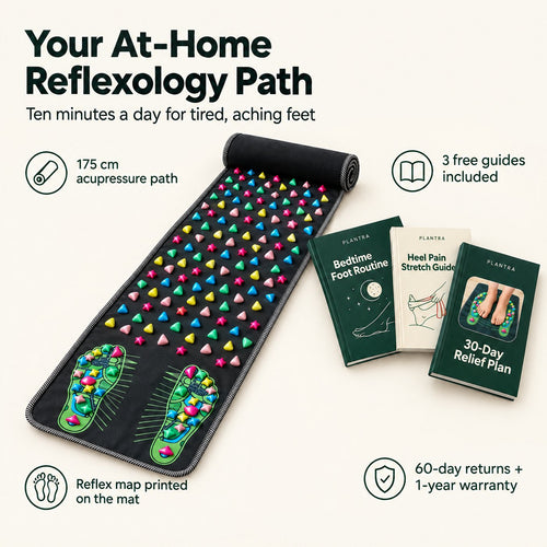 Plantra reflexology path with the 3 free guides